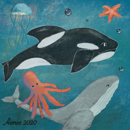 Children's book illustration by Aimee Haburjak