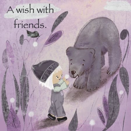 A Wish with Friends - book illustration by Aimee Haburjak