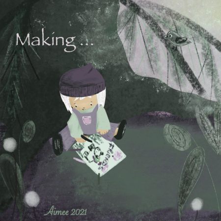 Making - book illustration by Aimee Haburjak